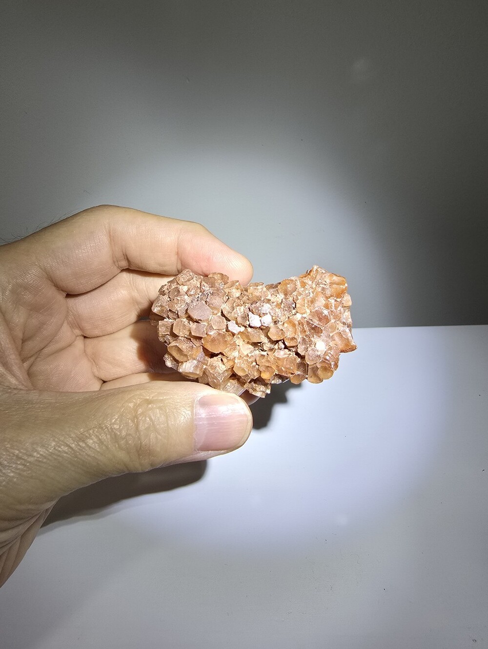 Red Aragonite Crystal Cluster #D